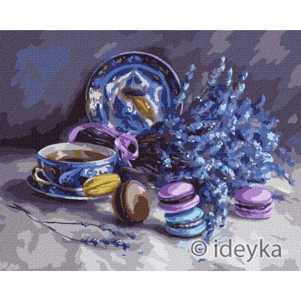 Набор для росписи по номерам. "Натюрморт с лавандой" KHO5610  40*50см