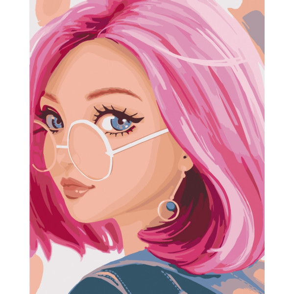 Картина за номерами "Дівчина кокетка" Art Craft 10289-AC 40х50 см