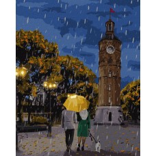 Картина по номерам "Играя под дождем" Идейка KHO4797 40х50 см