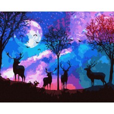Картина по номерам "Сказочный лес" Идейка KHO5027 40х50 см