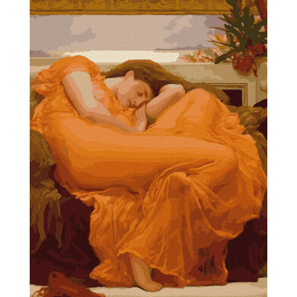 Картина по номерам "Пылающий июнь ©Фредерик Лейтон" Идейка KHO4826 40х50 см