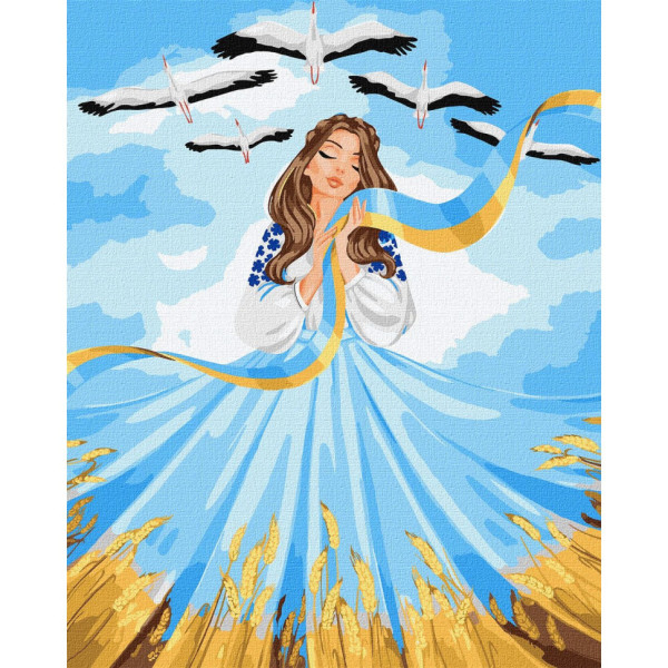 Картина за номерами "Все буде Україна" ©krizhanskaya Ідейка KHO2613 40х50 см