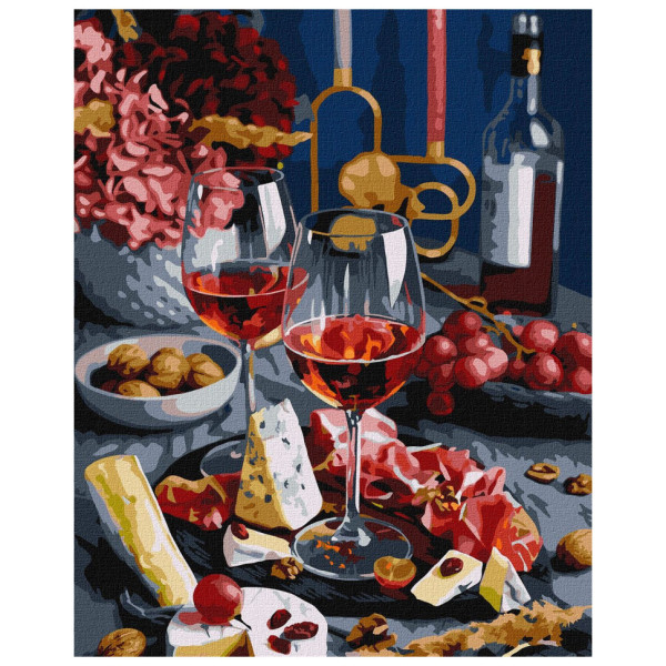 Картина за номерами "Вишукана насолода" ©alonka_good Ідейка KHO5670 40х50 см