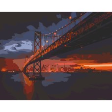Картина по номерам "Golden Gate Bridge" Art Craft 11003-AC 40х50 см
