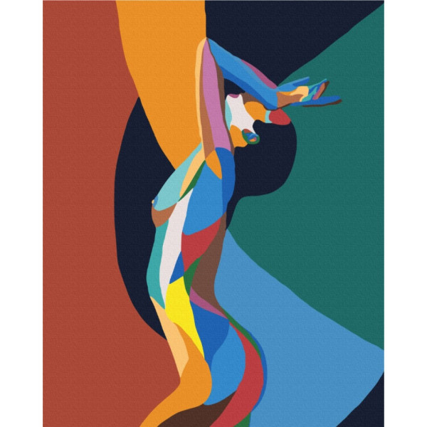 Картина за номерами "Веселковий нюд" Brushme BS51575 40х50 см