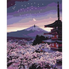 Картина по номерам "Вечерняя Япония" BS33813  Brushme 40х50 см