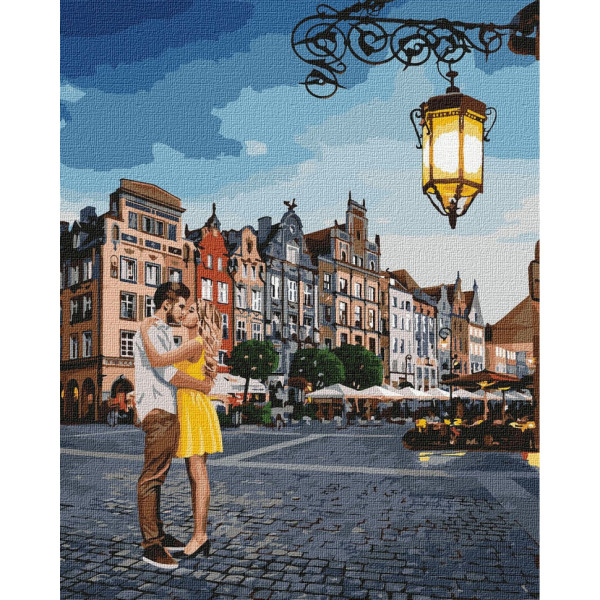 Набор картин по номерам 2 в 1 "Свидание в Гданьске" 40х50 KHO4755 и "Путешествие к океану" 40х40 KHO6510