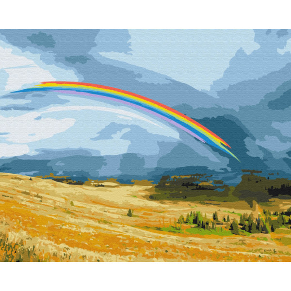 Картина за номерами "Веселкове поле" Brushme BS52629 40x50 см
