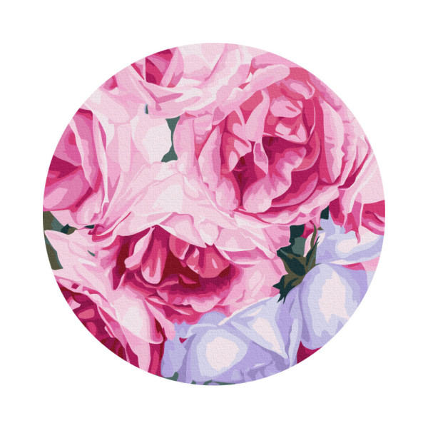 Картина за номерами "Рожеві троянди" © Anna Steshenko Brushme RC00075M 30 см