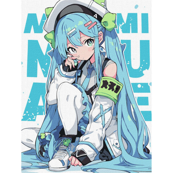 Картина за номерами "Неперевершена дівчина" KHO8399 40х50 см