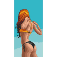 Картина по номерам "Летнее искушение" 10124-AC 40x80 см