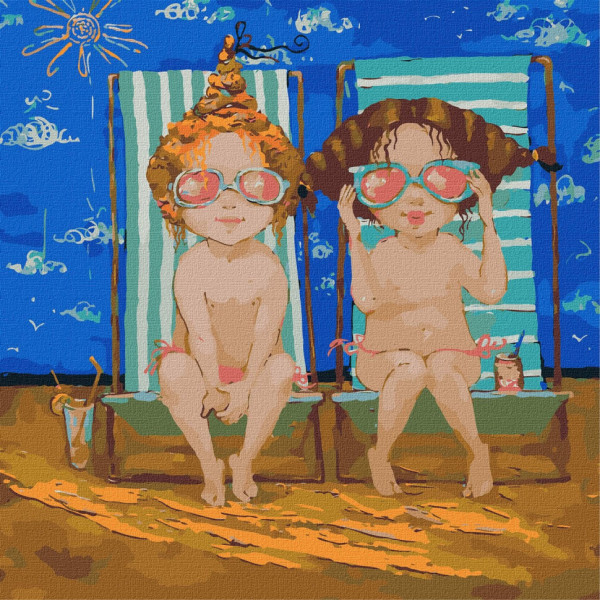 Картина по номерам "Розовые очки" KHO2386 40х40 см