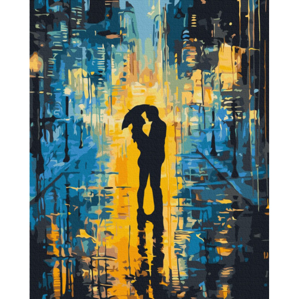 Картина за номерами "Діалог світла і дощу" BS53983, 40x50 см