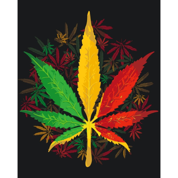 Картина по номерам "Канабис" 12028-AC 40х50 см