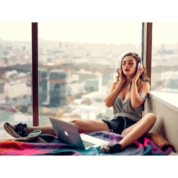 Набор картин по номерам 2 в 1 "Изысканный вкус" 40х50 12005-AC и  "Почувствуй мгновение" 40х50 10208-AC