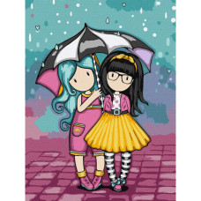 Картина по номерам "Look-Be Kind Santoro Gorjuss Collection" KHO8586, 30х40 см