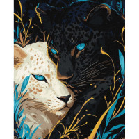 Картина по номерам "Инь Ян с красками" ©art_selena_ua KHO6729, 40х50см