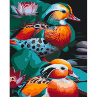 Картина по номерам "Утки мандаринки" 11717-AC 40х50 см