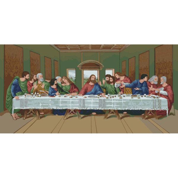 Картина по номерам "Тайная вечеря" 16137-AC 40х80 см