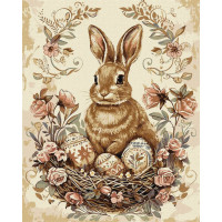 Картина за номерами "Великодній кролик 2" ©art_selena_ua KHO5183, 40х50см