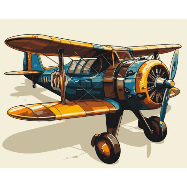 Картина по номерам "Аэроплан" 12509-AC 40x50 см
