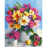 Картина по номерам. Art Craft "Цветочная радуга" 40*50 см 12114-AC