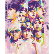 Картина за номерами "BTS. Bangtan Boys" Art Craft 10273-AC 40х50 см