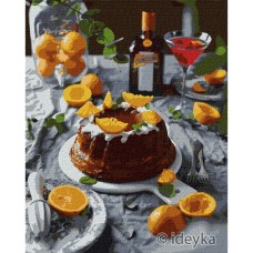 Картина за номерами "Апельсинова насолода" Ідейка KHO5616 40х50 см