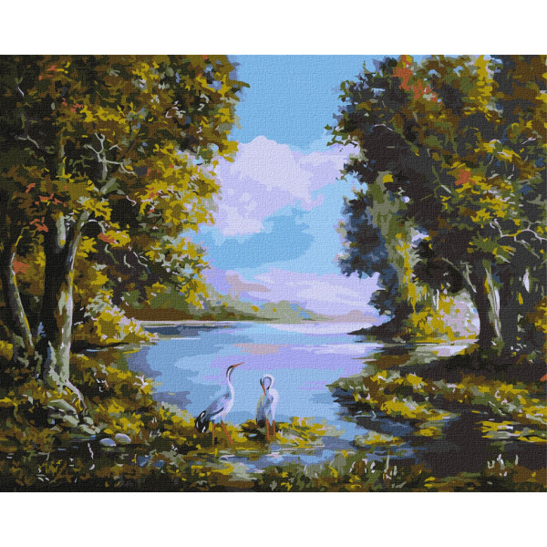 Картина за номерами "Лісова тиша" Ідейка KHO4344 40х50см