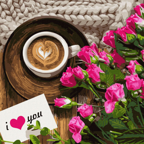 Картина за номерами."Найкращий ранок" Ідейка KHO3205 40х40см