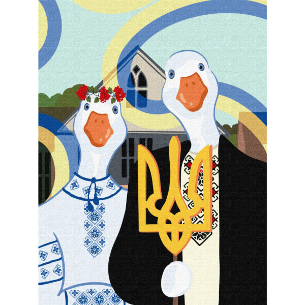 Картина по номерам "Украинская готика" ©arts.sspace Идейка KHO4372 30х40 см