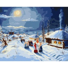 Картина по номерам "Рождественские колядки" ©ArtAlekhina Идейка KHO4959 40х50 см