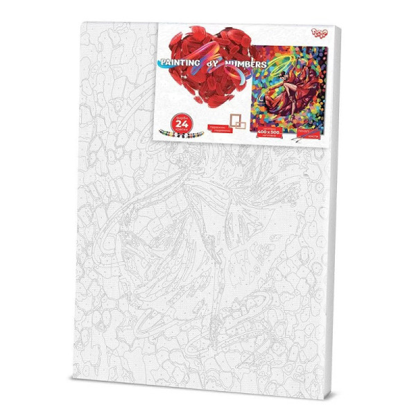 Картина за номерами "Яскравий танець" Danko Toys KpNe-01-05 40x50 см