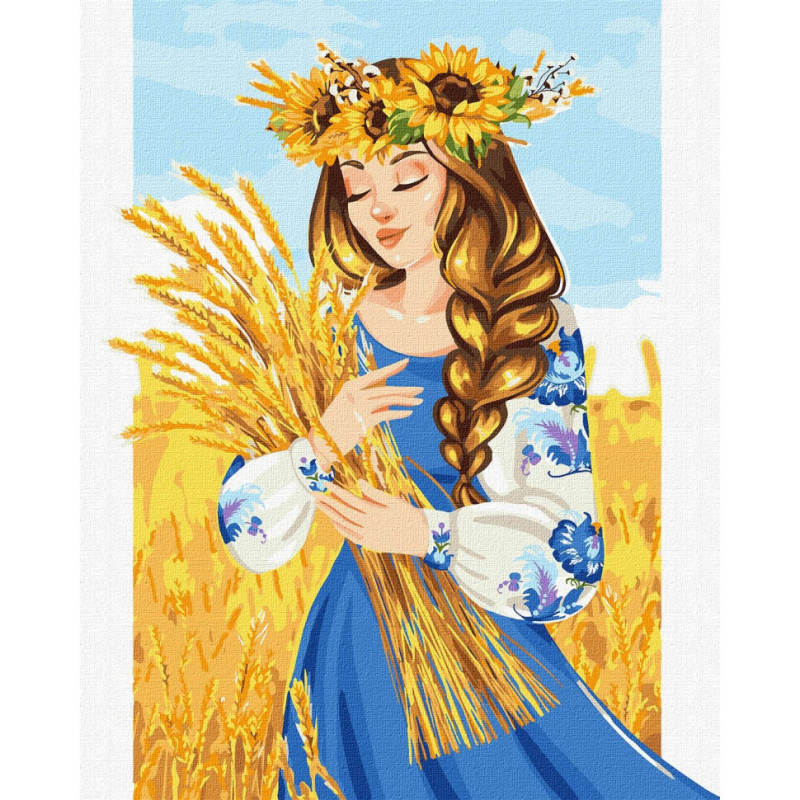 Картина за номерами "Моя рідна земля" ©krizhanskaya Ідейка KHO4986 40х50 см