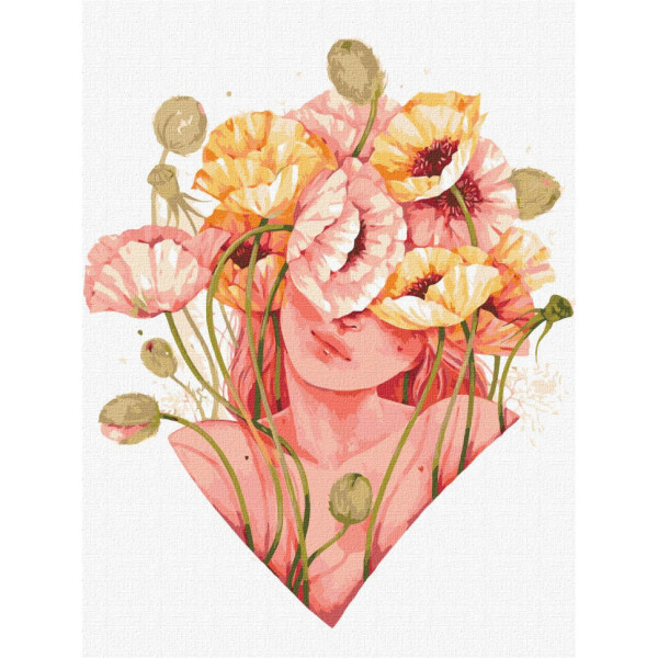 Картина по номерам "Цветочное прикосновение" ©lesya_nedzelska_art Идейка KHO2589 30х40 см