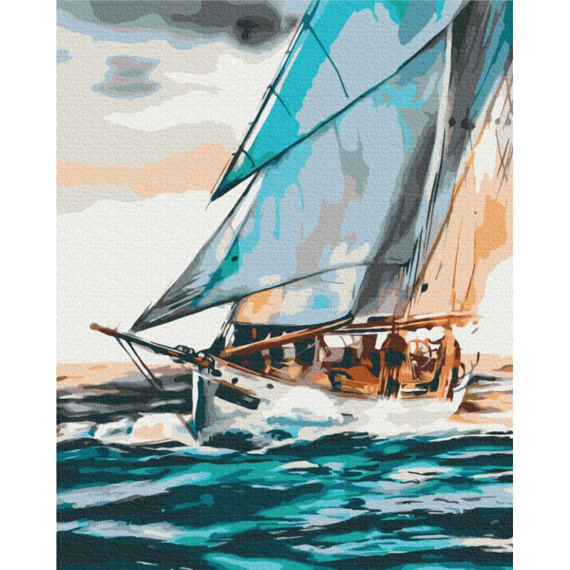 Картина за номерами "Морська подорож" ©Понамарчук Ірина Brushme BS53299 40х50 см
