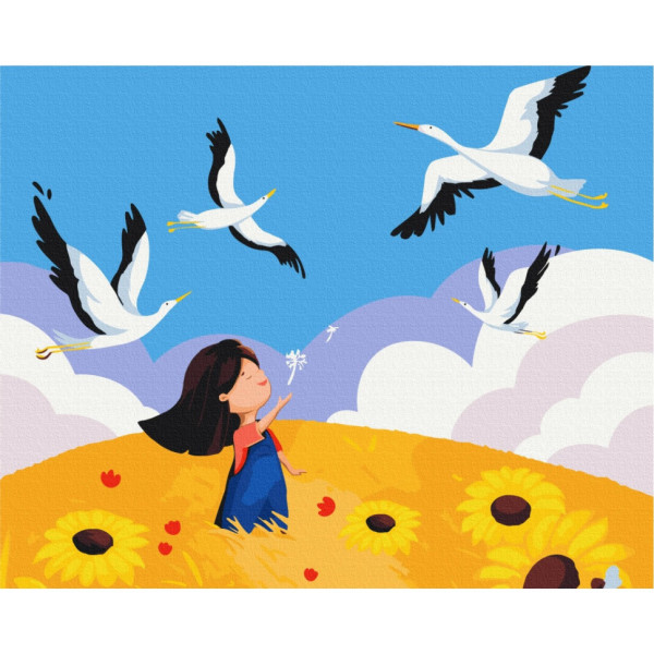 Картина за номерами "Дитяча мрія" ©Валентина Дуван Brushme BS53172 40х50 см