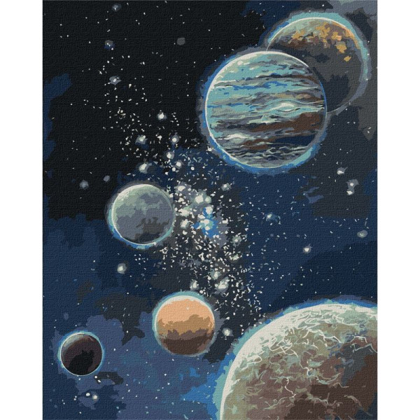 Картина по номерам "Неизведанный космос" ©Светлана Теренчук KHO9550 Идейка 40х50 см