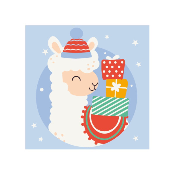 Розпис на полотні "Альпака" MBS012  Brushme 20х20 см