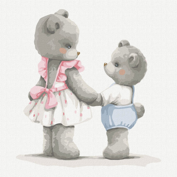 Картина по номерам "Держи крепче" ©tanya_bonya Идейка KHO2394 30х30 см