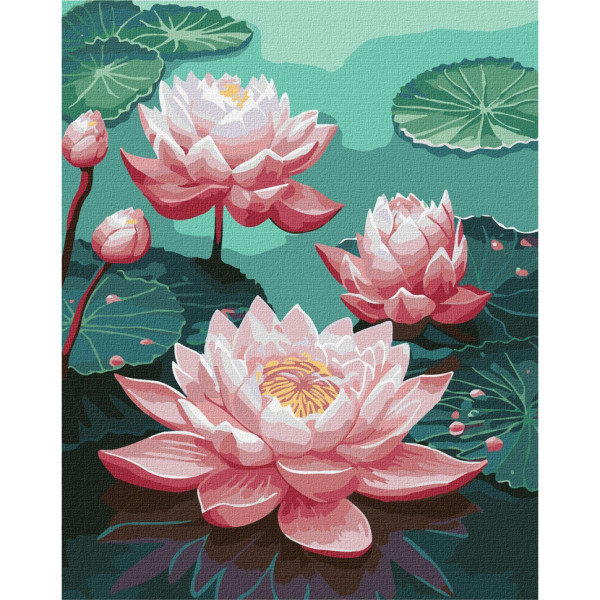 Картина по номерам "Розовые лилии" ©art_selena_ua KHO3247 40х50 см