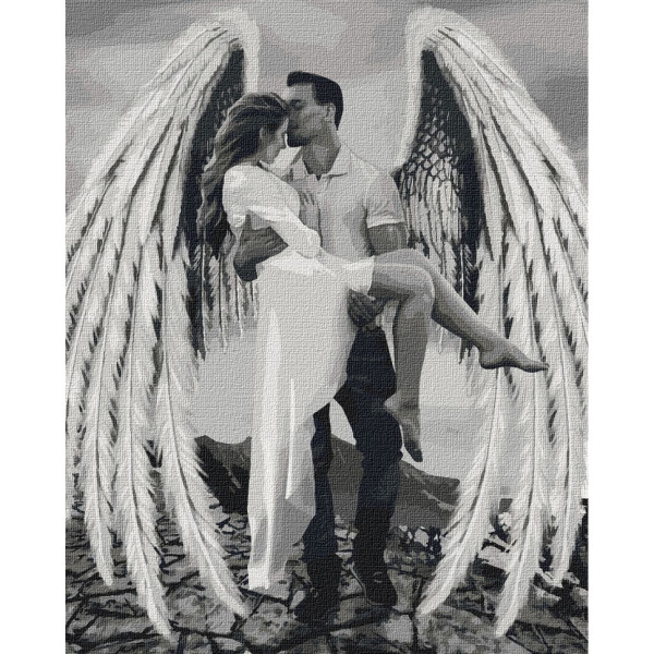 Набор картин по номерам 2 в 1 Идейка "Мой ангел-хранитель" 40х50 KHO4511 и "Дикая воля" 40х40 KHO4937