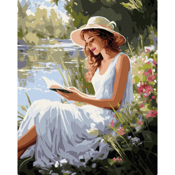 Картина по номерам "Увлекательное чтение" KHO8355 40х50 см