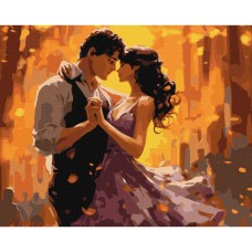 Картина за номерами "Танець закоханих" KHO8370 40x50 см