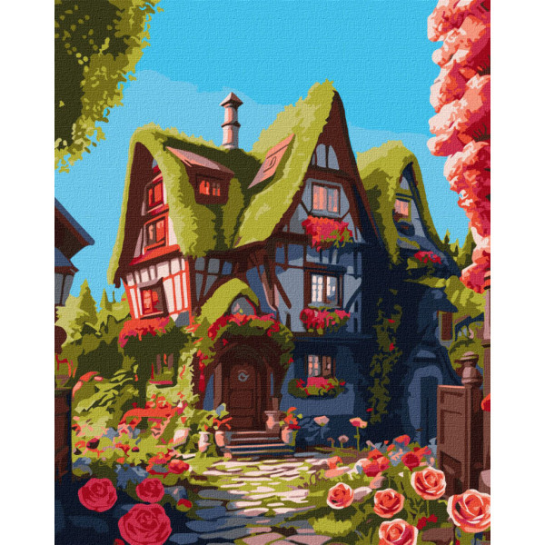 Картина по номерам "Сказочный домик" KHO5112 40х50см