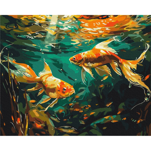 Картина за номерами "Підводний вальс" BS53967, 40x50 см