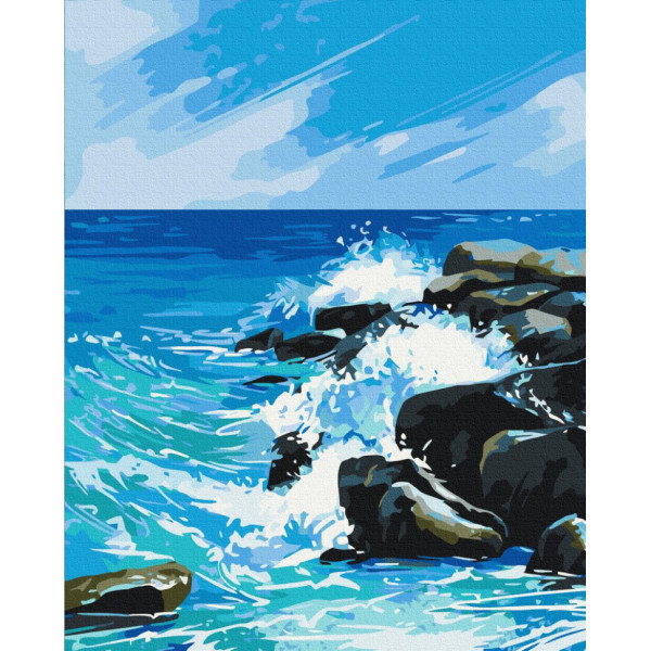 Картина за номерами "Форма води" ©Hanna Rolinska BS54003, 40x50 см