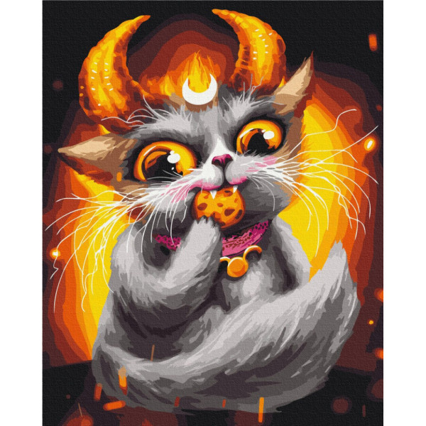 Картина по номерам "Котик Телец" ©Марианна Пащук BS54080, 40x50 см