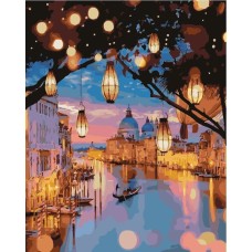 Картина по номерам. Brushme " Ночные огни Венеции" GX24915, 40х50 см