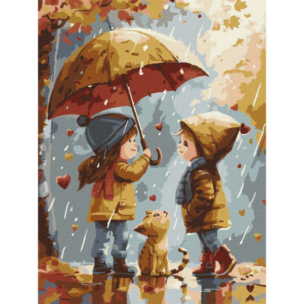 Картина по номерам "Осеннее тепло" KHO8471, 30х40 см